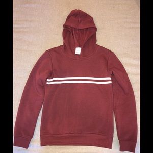 NWOT Girls Tillys hoodie (burgundy) sz L